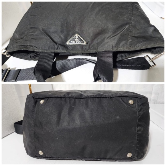 Authentic PRADA Tessuto Nylon Shopper Tote Black - Picture 5 of 13